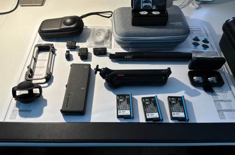 Insta360 X5 Essentials Bundle with lots of accessories and in top condition