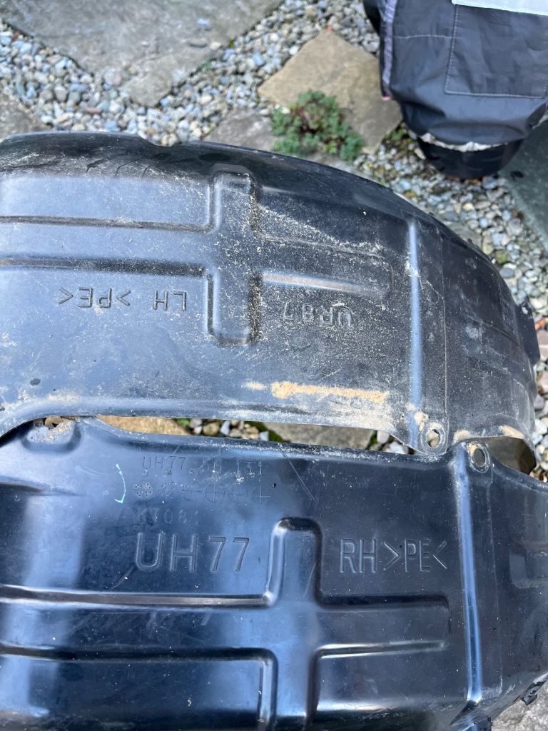 Ford Ranger plastic wheel arch inserts 