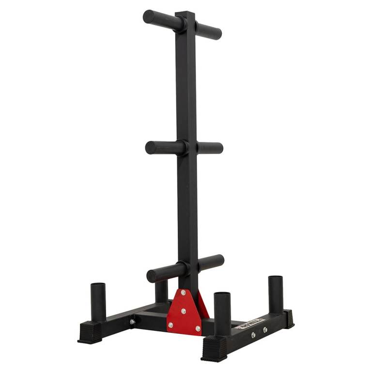 Athlete Series: Olympic Plate Tree & Barbell Storage Rack (Weights Gym)
