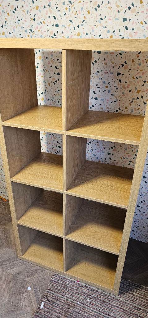 Ikea oak effect kallax unit