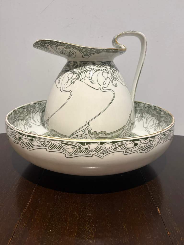 Doulton Burslem Kelmscot Wash Jug and Bowl Set – Antique