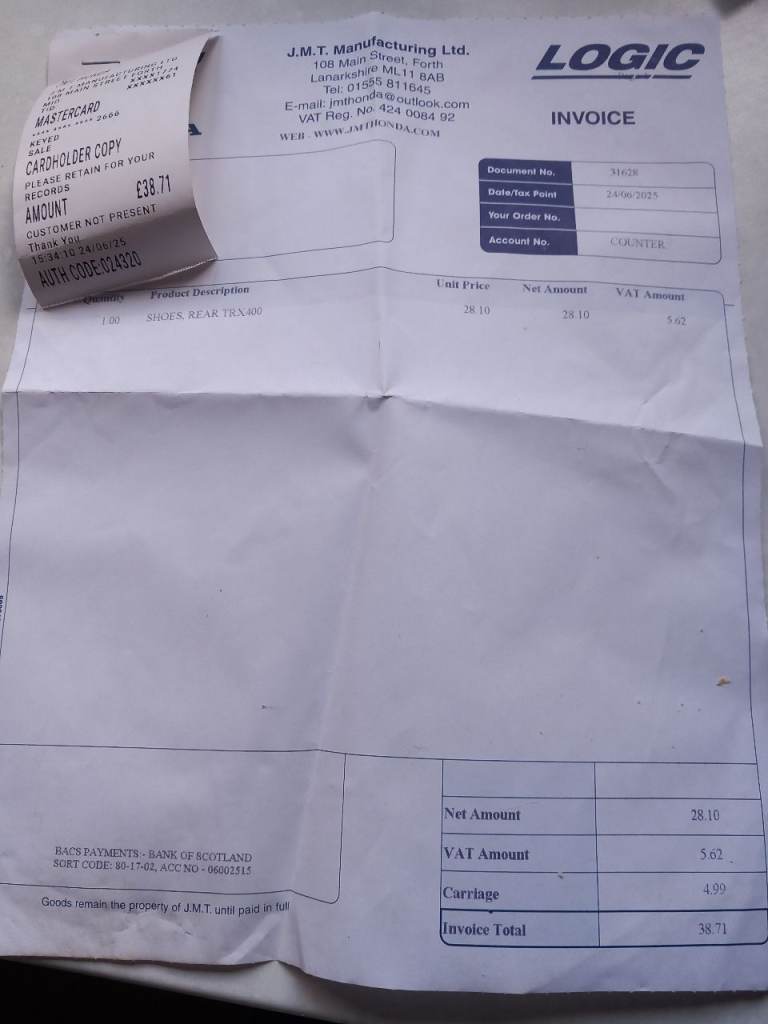 Honda Quad Brake Shoes