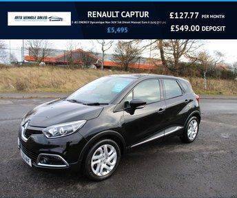 RENAULT CAPTUR 1.5 dCi Dynamique 2016,Sat Nav,bLUETOOTH,DAB,Cruise,78mpg,£20 Tax,F.S.H
