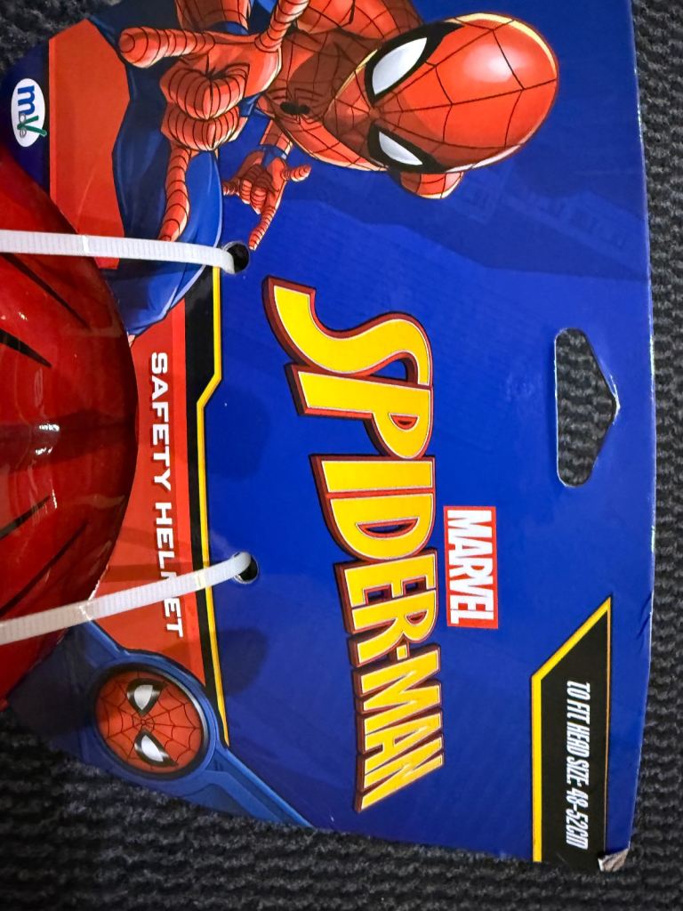 Spider man kids helmet