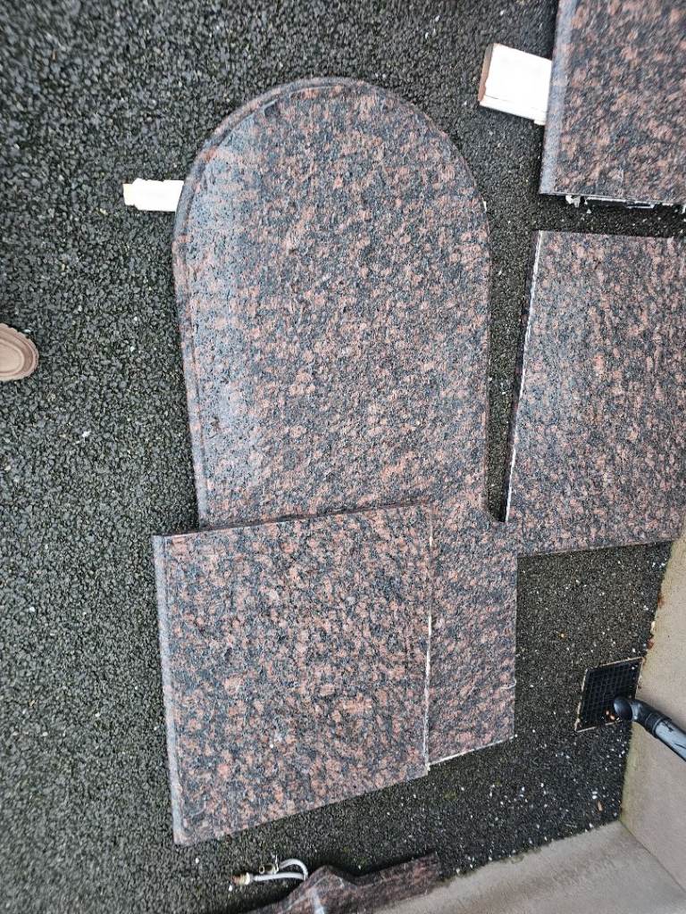 Brown granite worktops