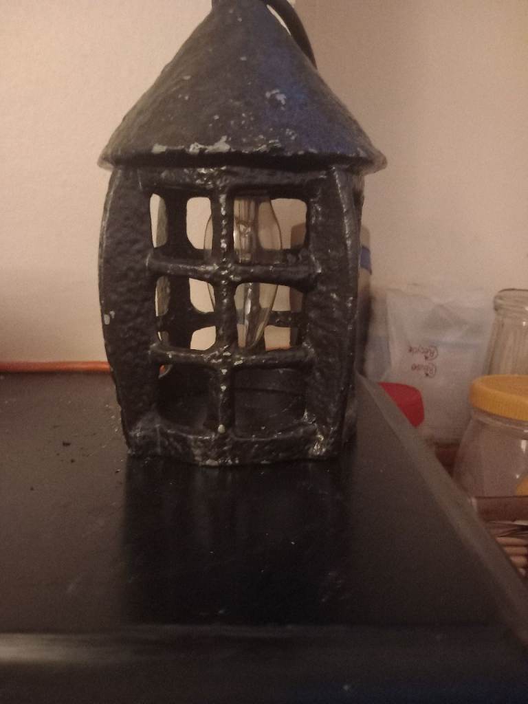 Pair of antique lamps