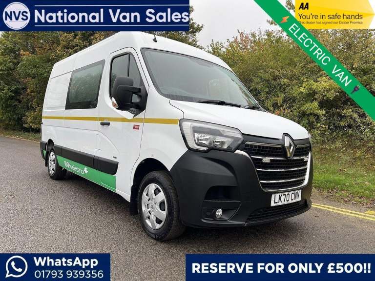 2021 Renault Master ZE 56KW FWD 3T1 L2 H2 ED MESS CREW CAB Unlisted Electric PANEL VAN Electric M...