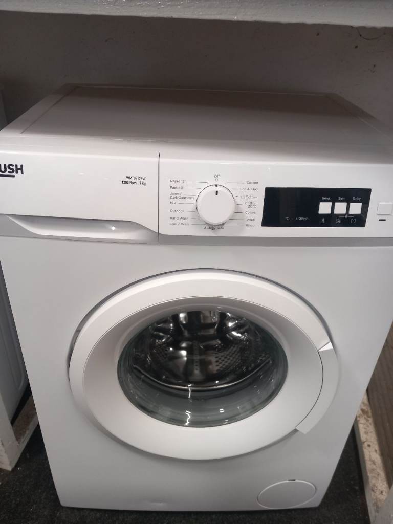 Bush Washing Machine 7kg – White, Good Condition