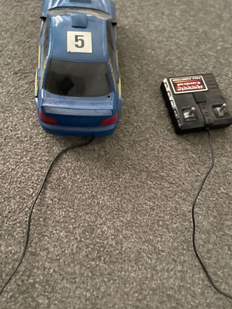 Subaru RC Car with Wired Remote – Blue