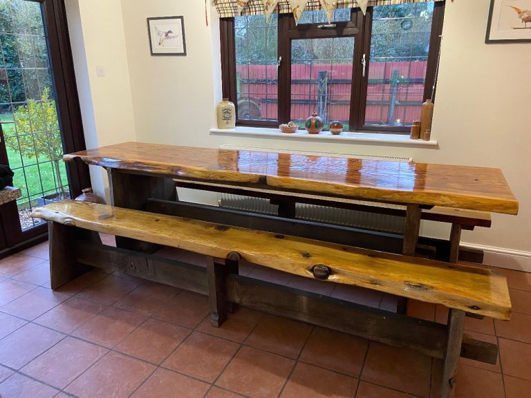 Beautiful Bespoke Table and Bench Seating