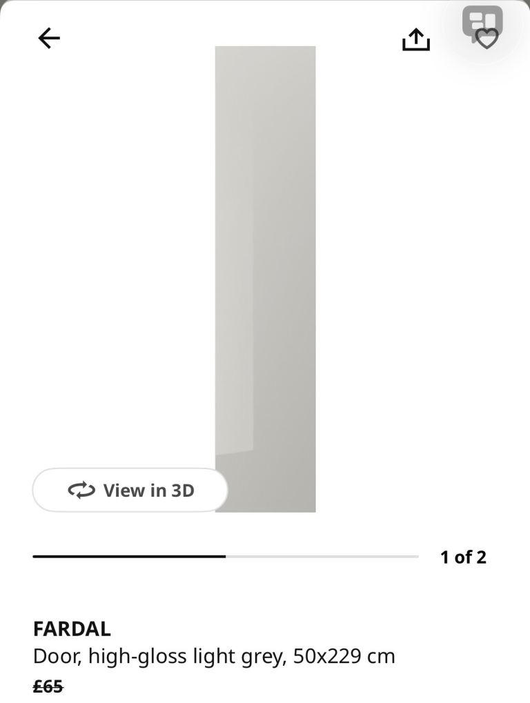 IKEA fardal wardrobe door x 2