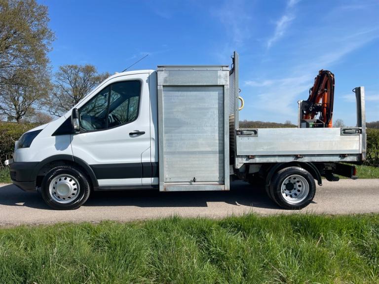 2018 Ford Transit HI-AB CRANE WINCH TOOLBOX DROPSIDE 1 COMPANY OWNER Specialist Vehicle Diesel Ma...