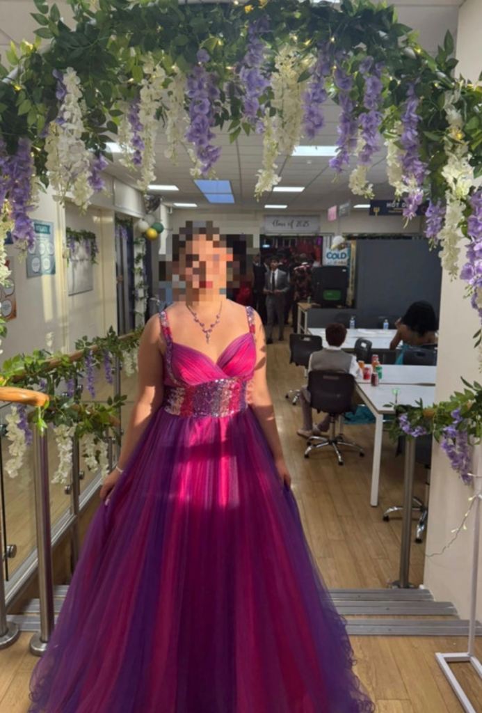 Stunning prom/evening dress- worn once 