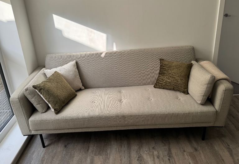Dusk Hudson Click Clack Sofa Bed – Stone Grey