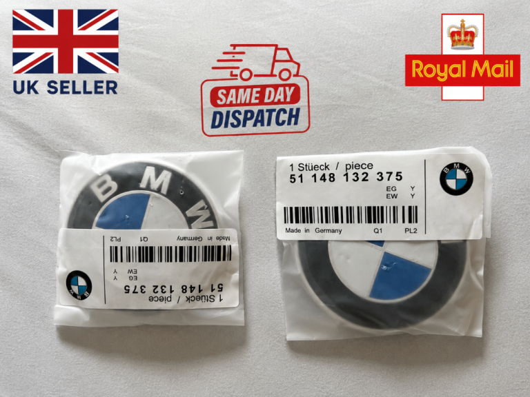 BMW 82mm Bonnet Badge Emblem – 1 2 3 4 5 6 7 Series X1 X3 X5 X6