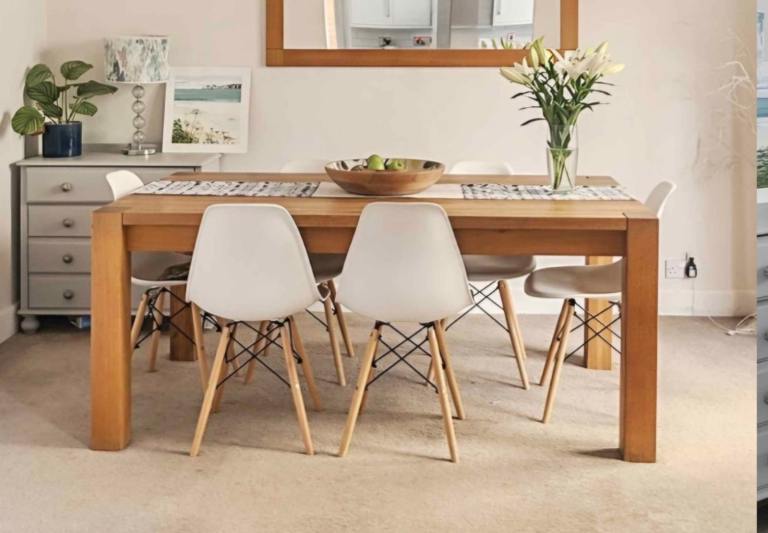 image for Solid wood dining table 