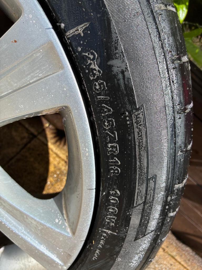 New Jaguar tires