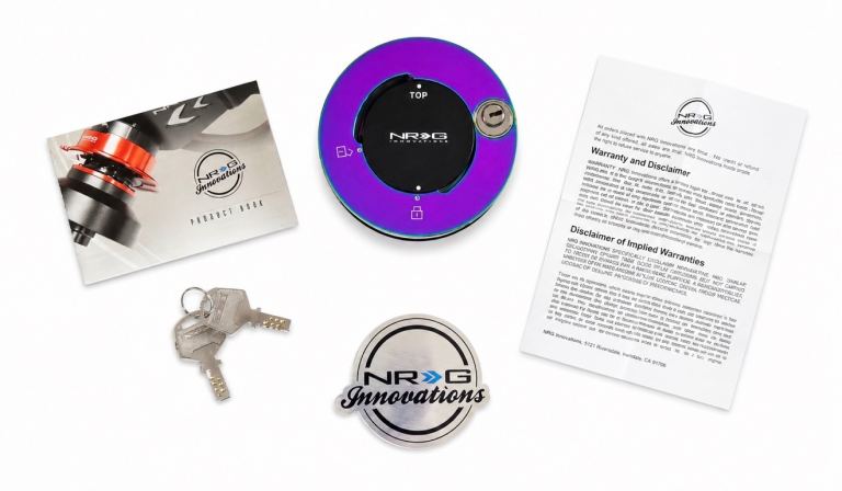 NRG Innovations SRK-101MC Quick Release Steering Wheel Lock Hub+2 Keys Neochrome