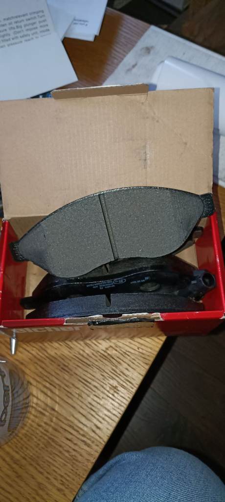 Set of front brake pads for Peugeot boxer, fiat Ducato, and Citroen relay 