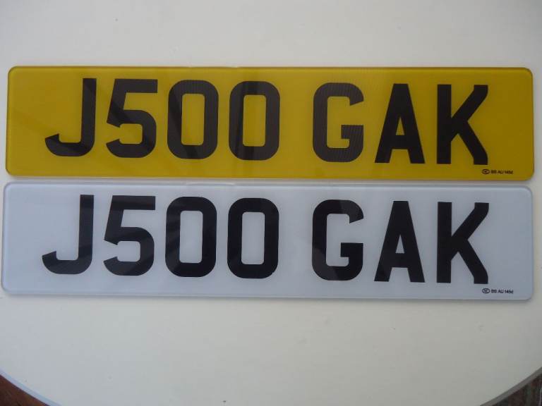 J500GAK Number Plate Registration Number