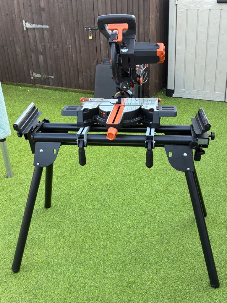 Evolution Mitre Saw and Stand - As Good As New