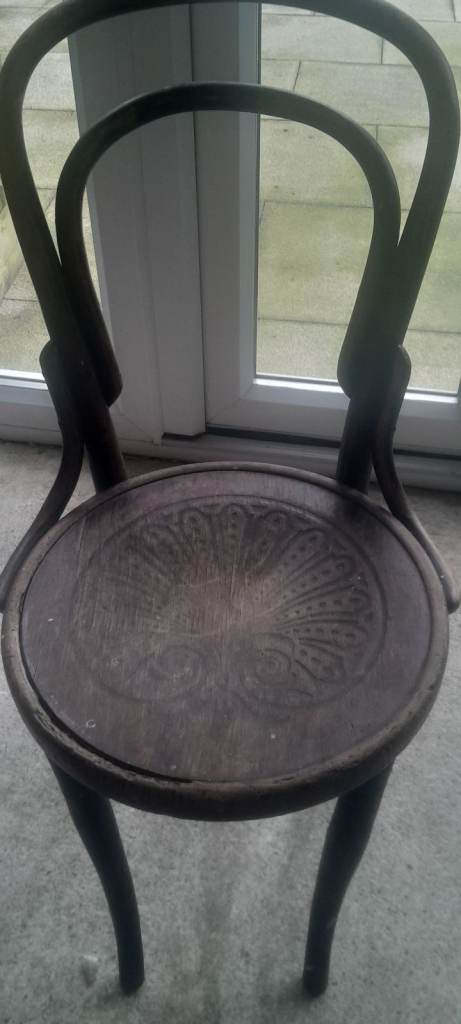 Vintage Bentwood Style Chair - Brown Wood