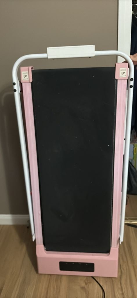 Pink Compact Folding Treadmill – Good Condition