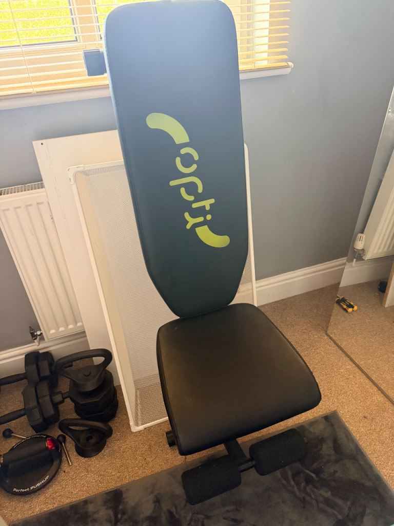 Opti Weight Bench and Dumbbells – Good Condition