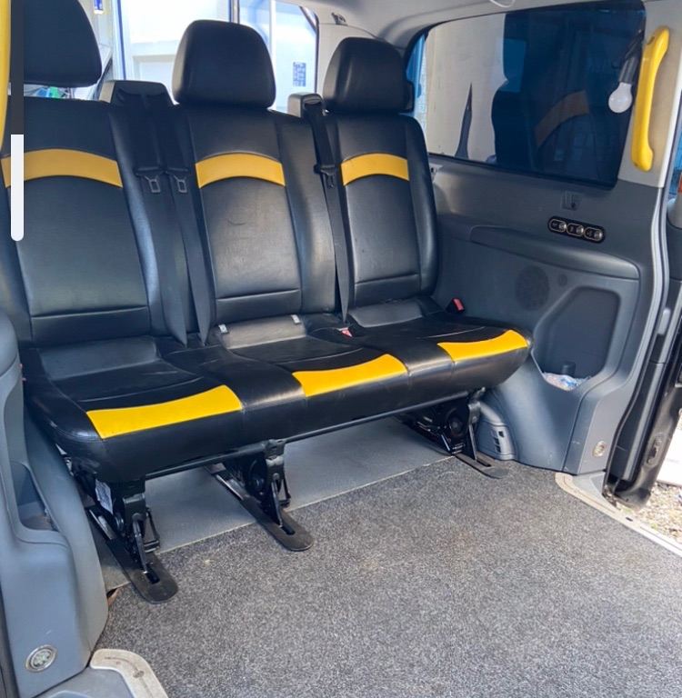 Triple belted seats removable 