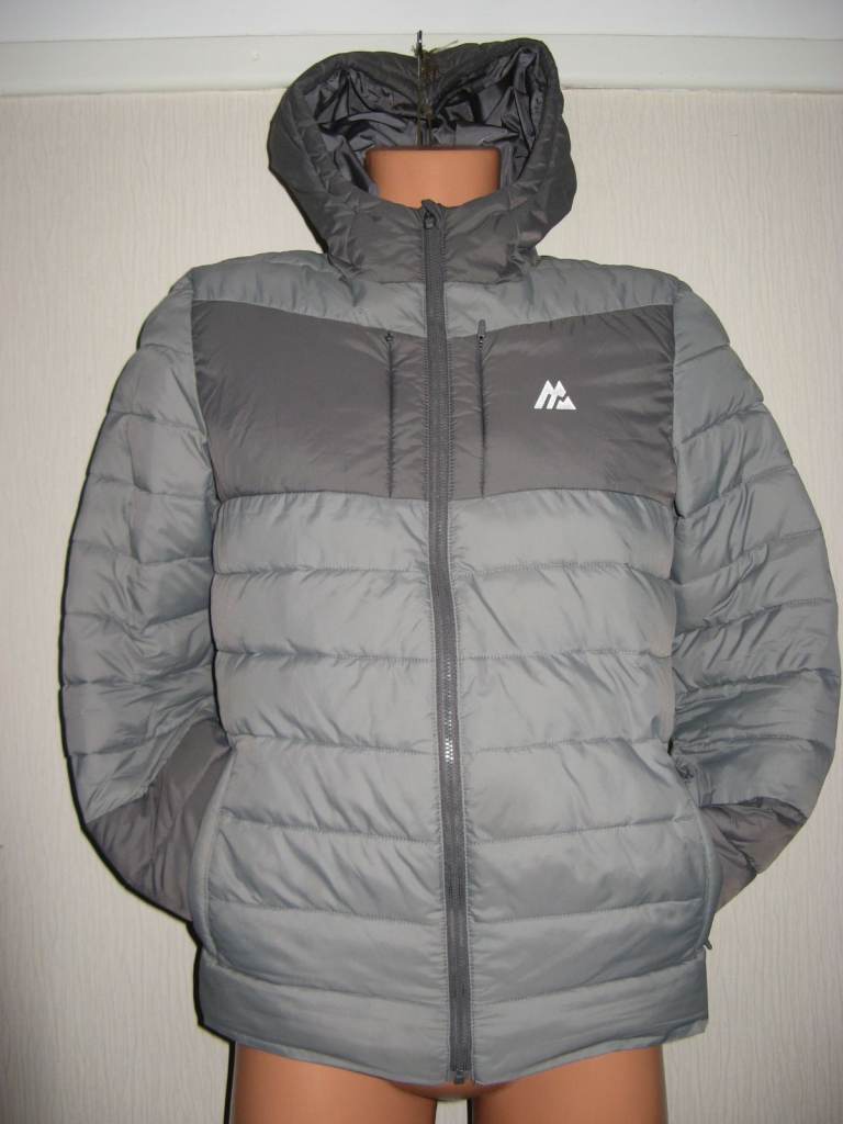 Hardly worn boys grey Montirex hooded alp padded jacket coat XL boys age 14-15