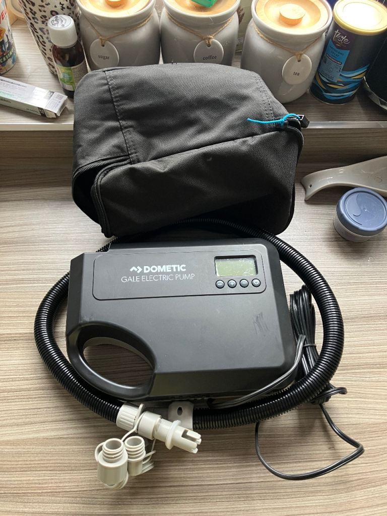 Kampa Dometic Gale 12v Electric Pump with storage case