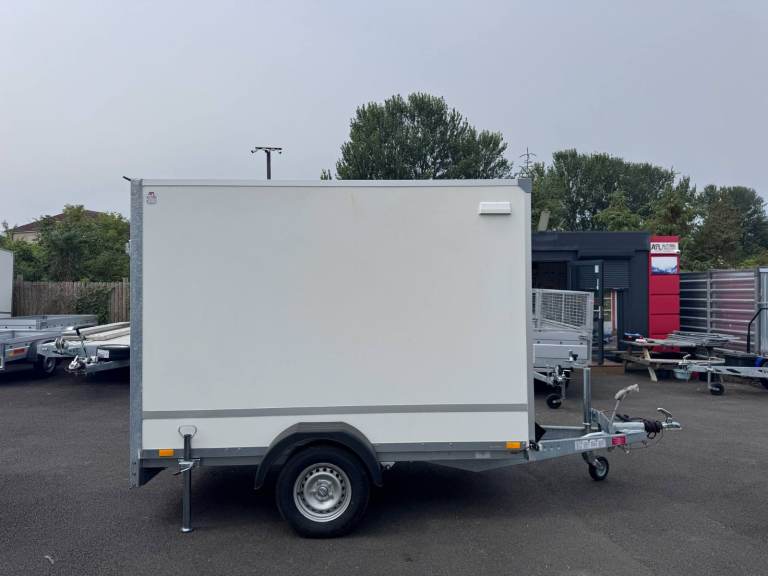 Brand New 8ft x 5ft x 6ft Single Axle Box Trailer With Ramp 1300KG Braked