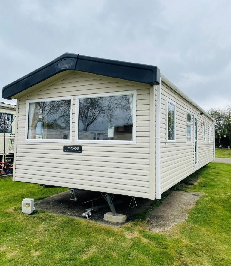 Static caravan Carnaby Cascade for sale at Riverview Holiday Park LN4 4PZ