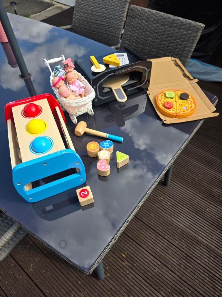 Wooden Baby and Toddler Toy Bundle - Good Condition