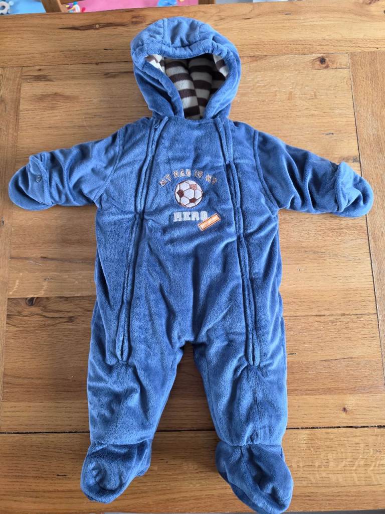 Baby cosy football suit 3-6 months