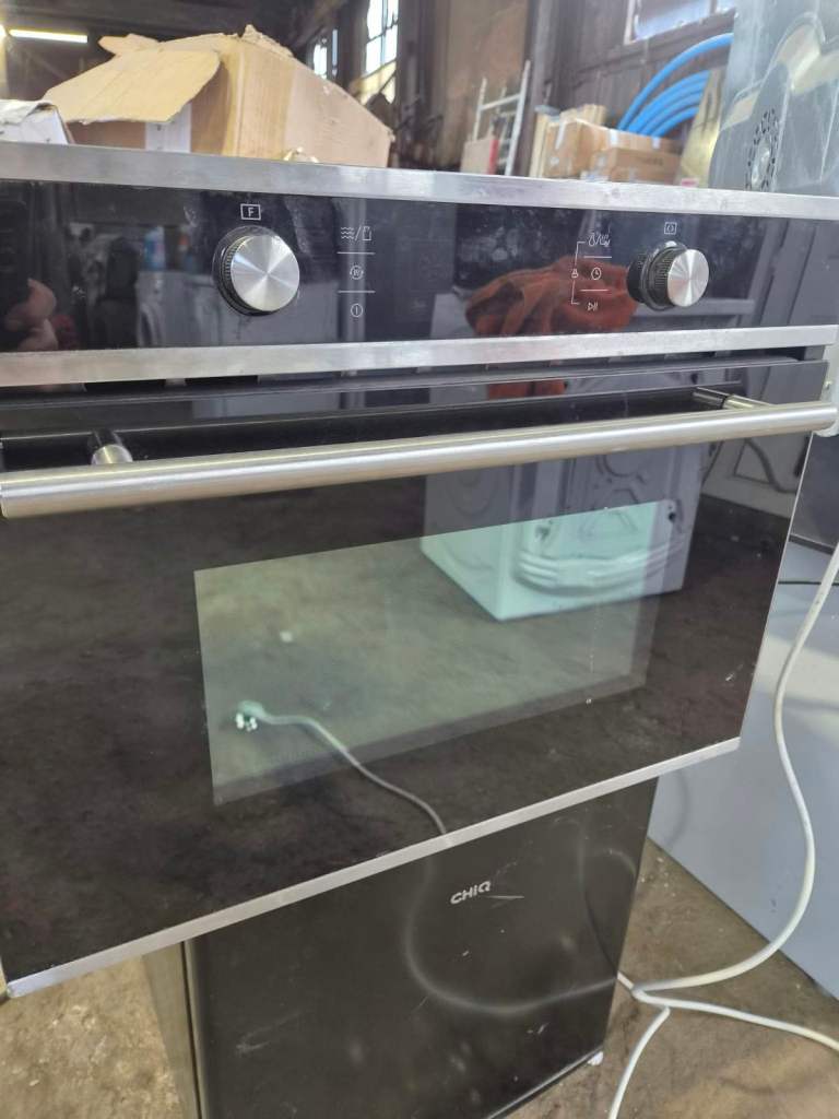 Built-in Microwave & Oven with Grill Function, Black & Silver