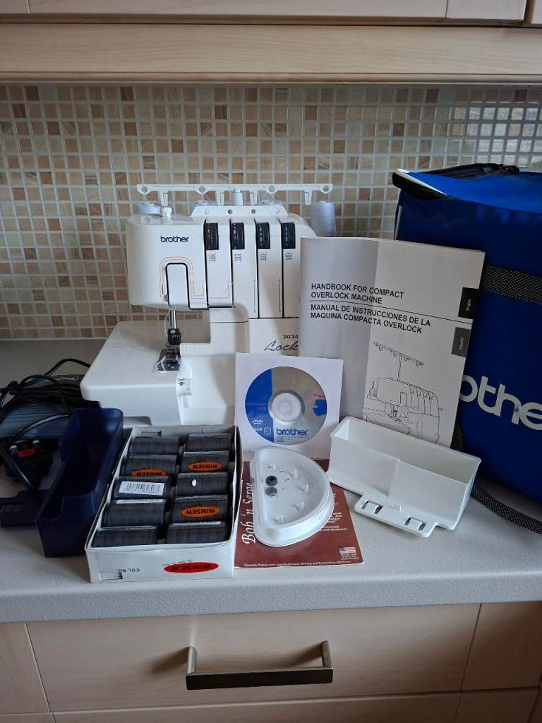 Brother 3034D Overlocker Machine - as new condition with manuals with ...