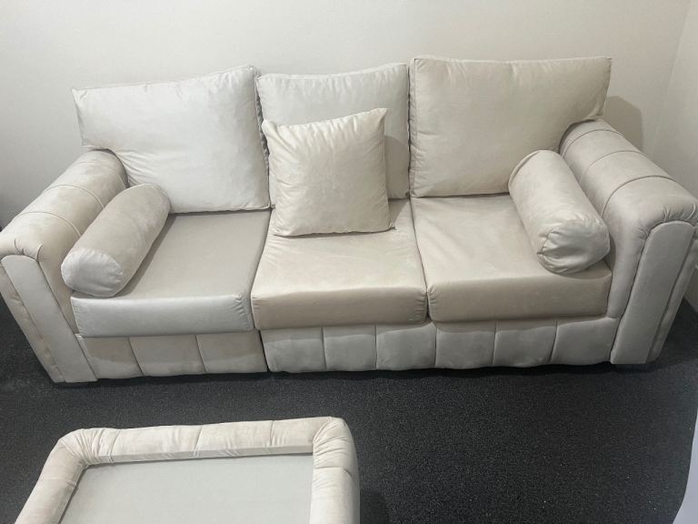 Sofa set with matching table 