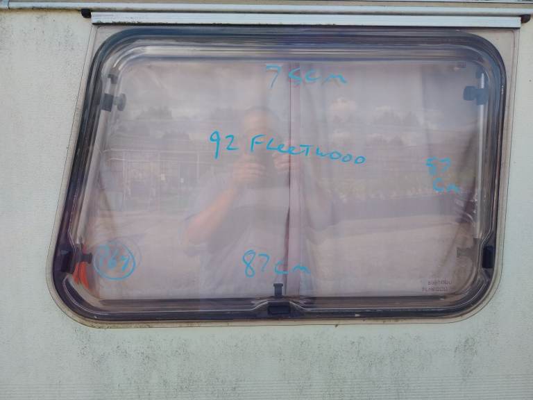 1992 Fleetwood caravan side window. 