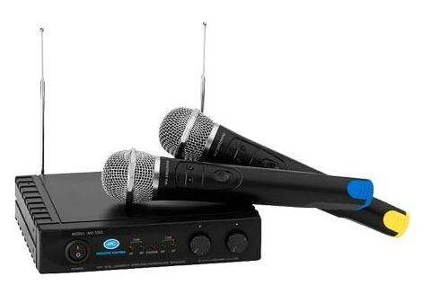ACOUSTIC CONTROL MU-1002  -  VHF DUAL CHANNEL WIRELESS MICROPHONE SYSTEM   