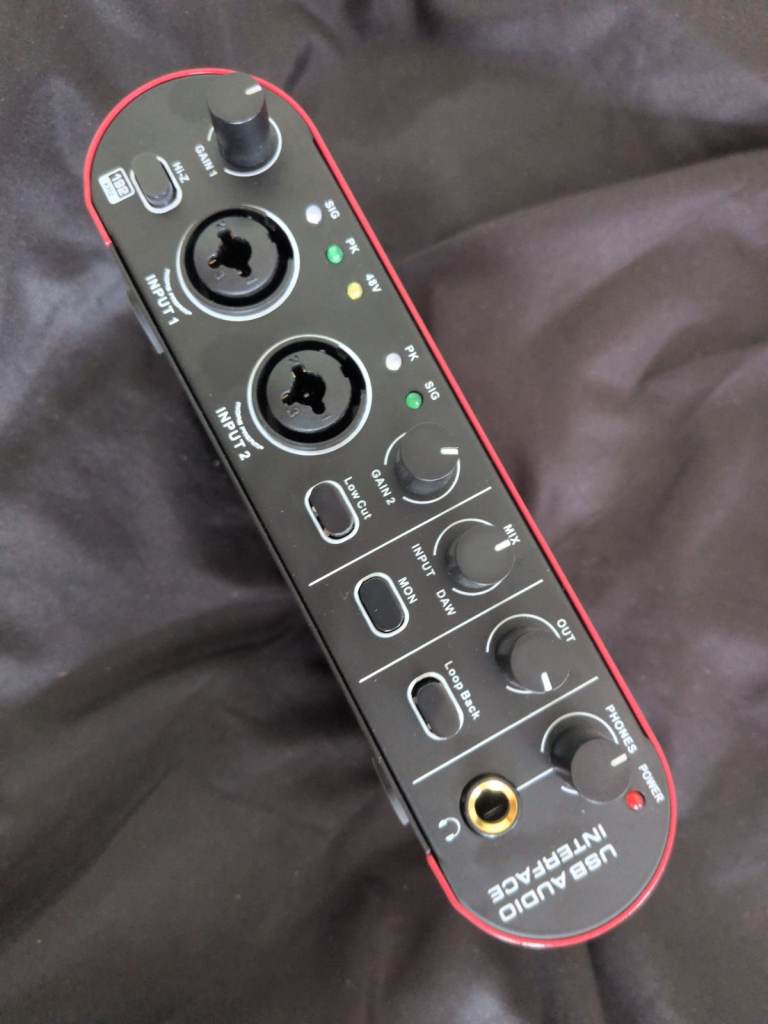 USB Audio Interface - Black and Red, As Good As New