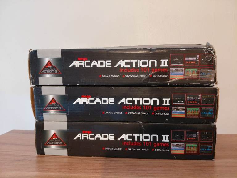 image for bundle of 3 X Vintage Mega Arcade Action 11 Games Untested Sold As Seen Video