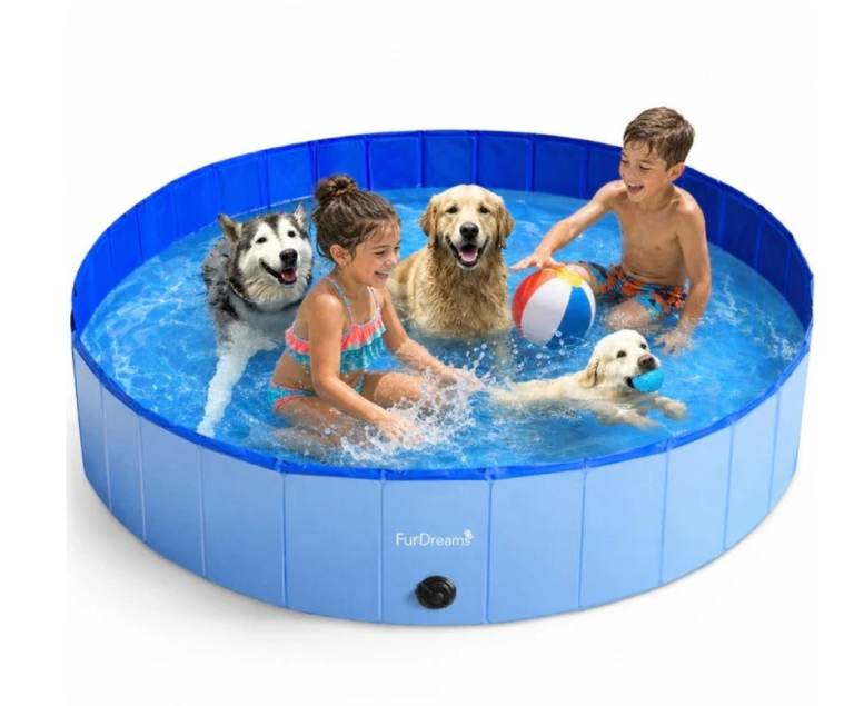 A new still boxed XL Foldable Pet Swimming Pool .
