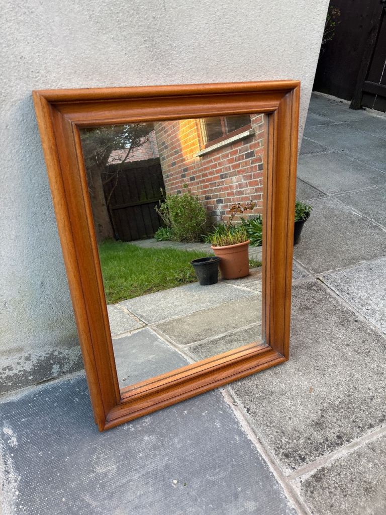 Wooden mirror