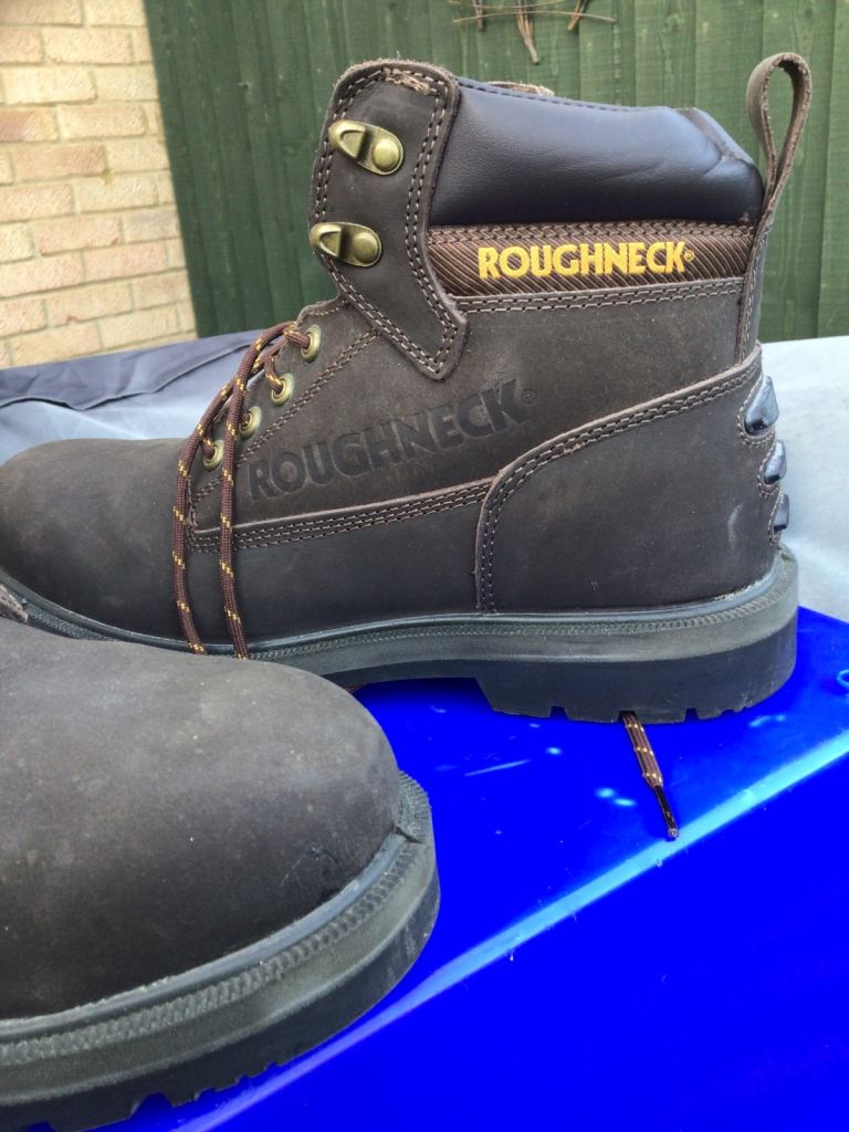 Roughneck Tornado Safety Boots - Brown, Size 10,Good Condition