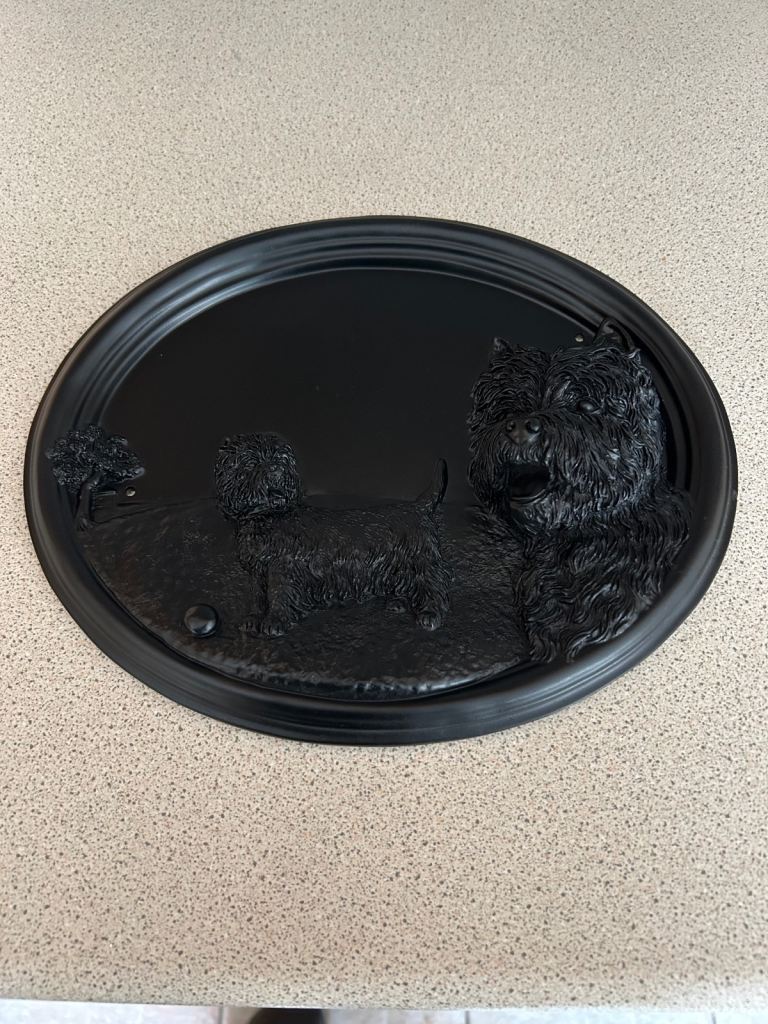 Dog Terrier house door number metal sign £20 Ards