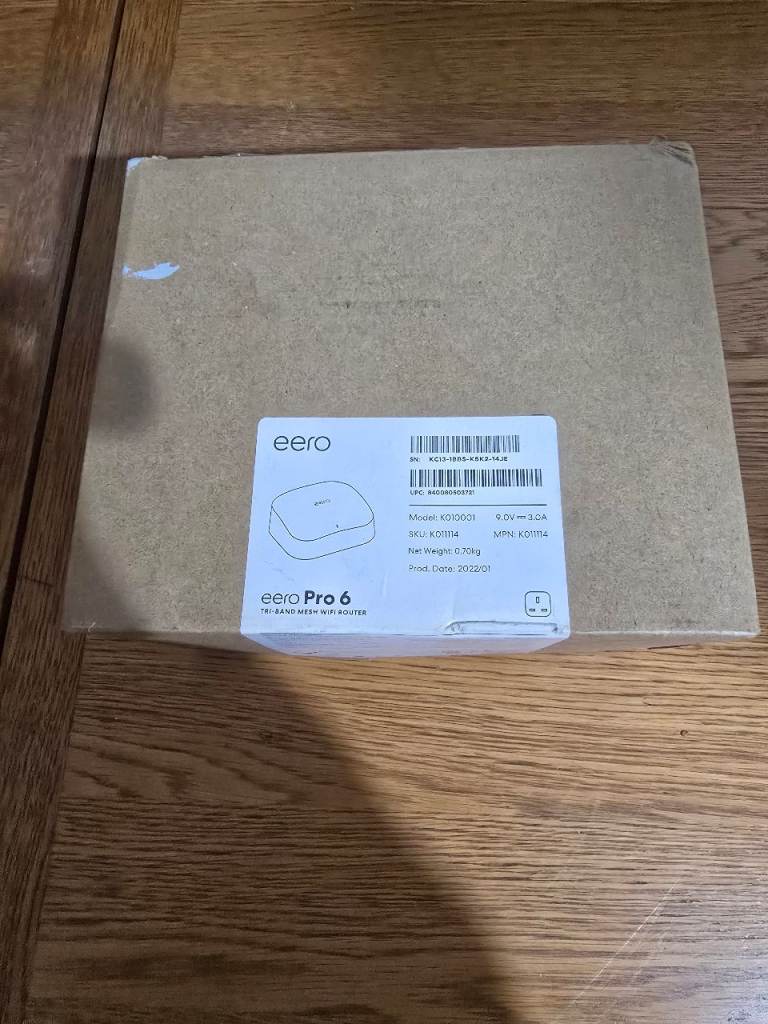 Eero Pro 6 Tri-Band WIFI-6 Mesh/Router