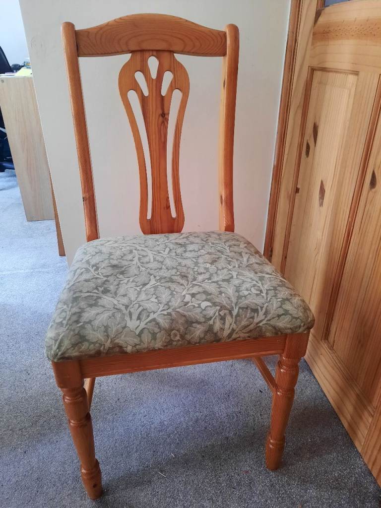 FREE: 3 x pine dining chairs