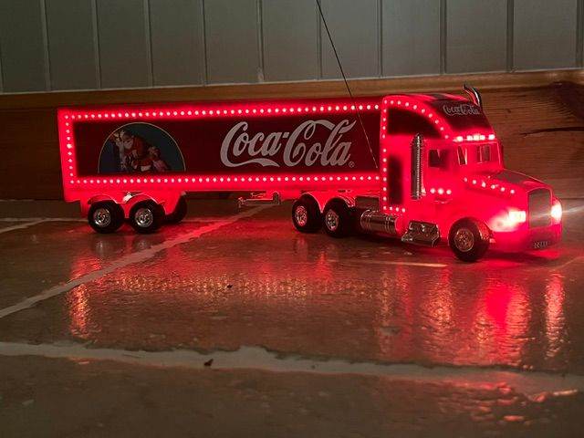 Radio Control Coca Cola Christmas Truck with LED Lights Fully