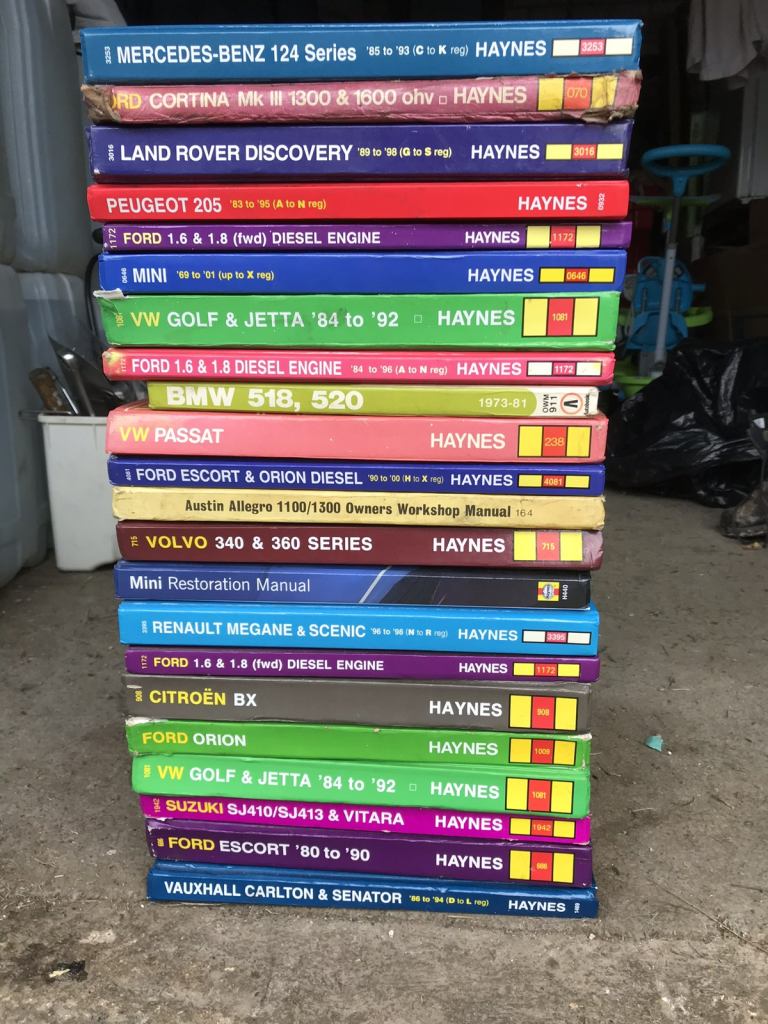 Haynes car manuals